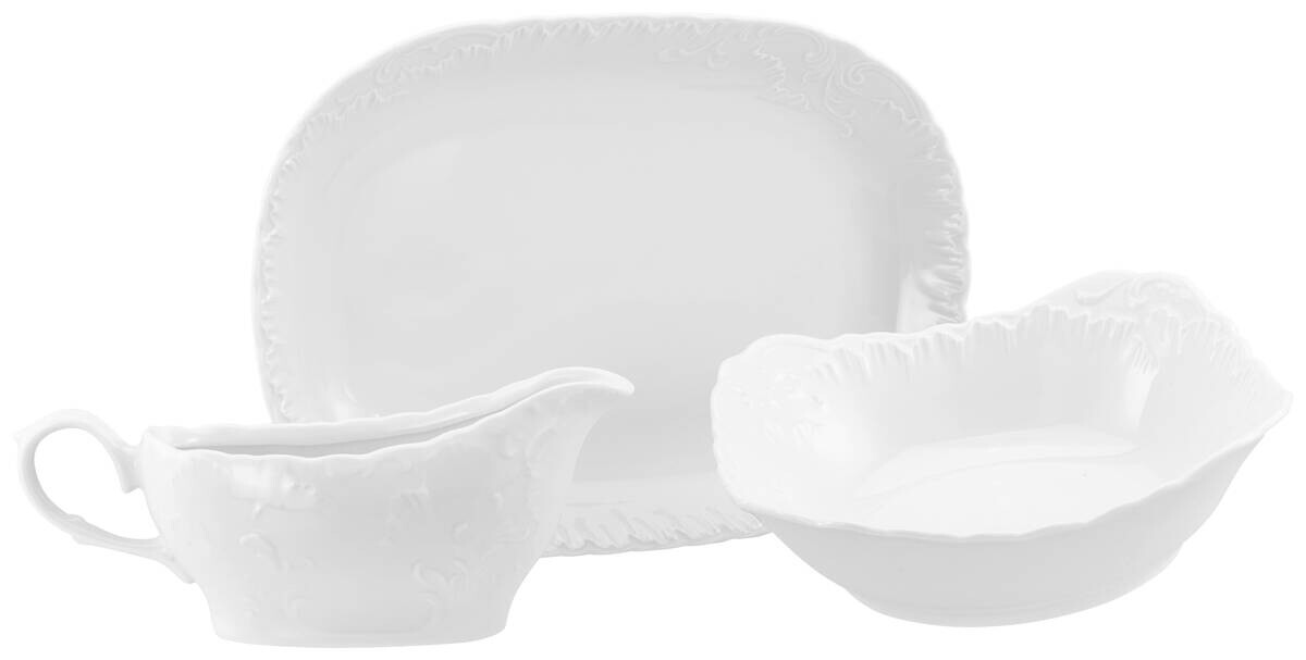 CreaTable Servierset Rokoko weiß Porzellan
