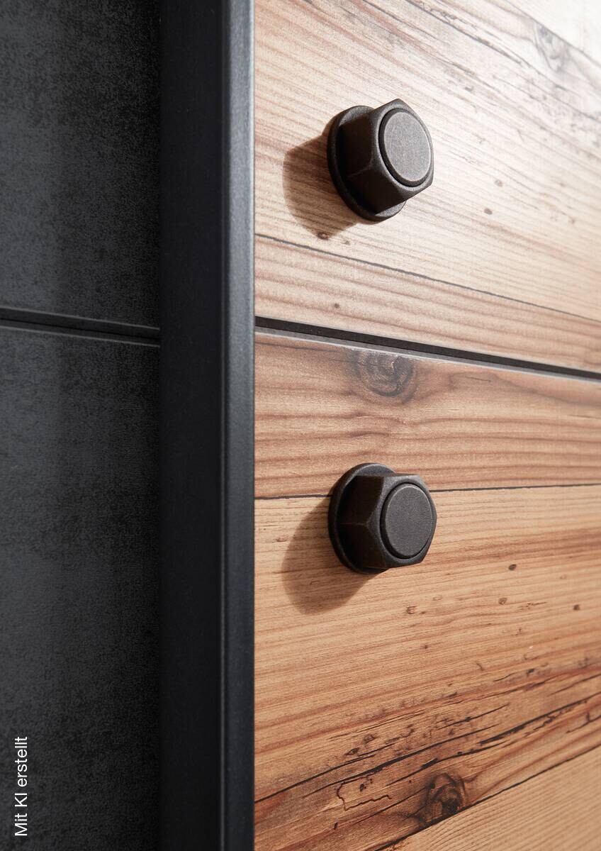 Schwebetürenschrank Dover Alpin Lodge Nachbildung Betonoxid Optik B/H/T: ca. 270x210x60 cm