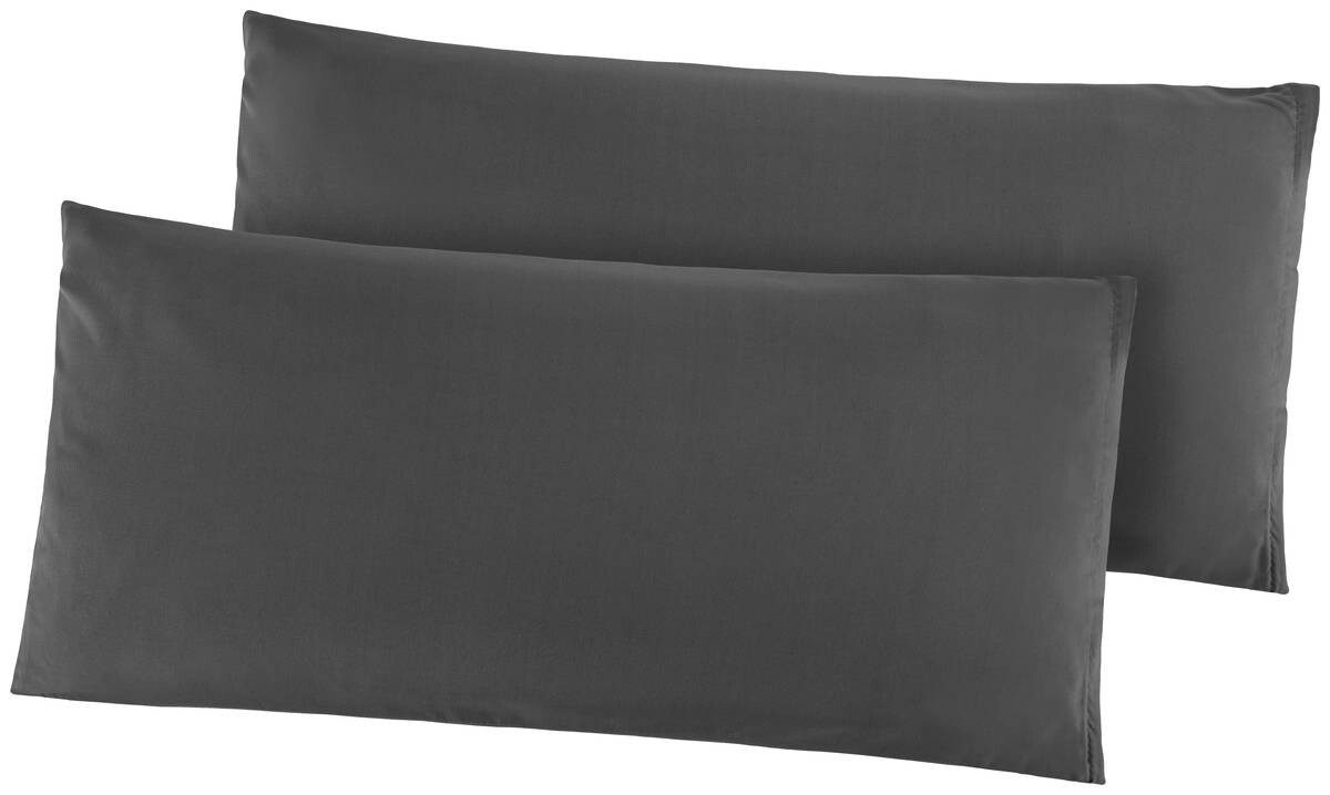 Kissenhülle Microfaser Graphit 100% Polyester B/L: ca. 40x80 cm