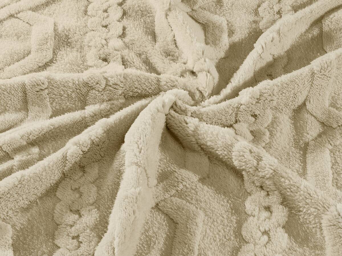 Microfaser Bettwäsche Flanell natur Polyester B/L: ca. 135x200 cm