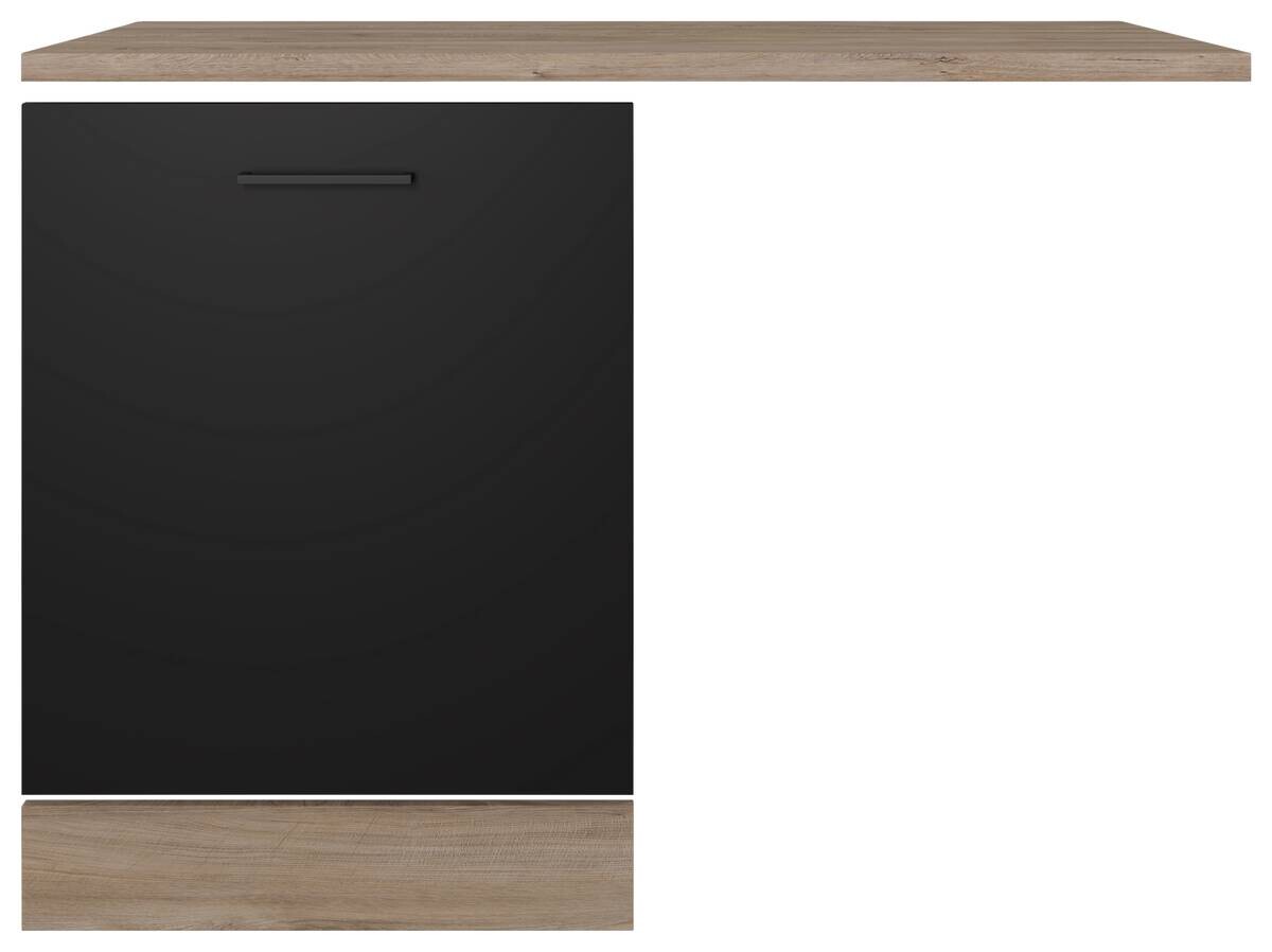 Geschirrspüler- Frontset Capri schwarz matt B/H/T: ca. 110x85x60 cm