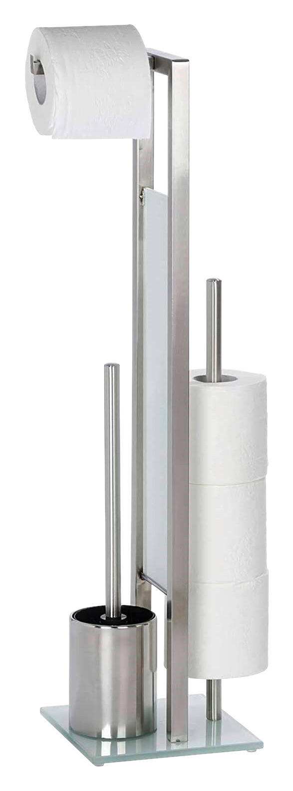 WENKO Stand-WC-Garnitur Chrom Glas