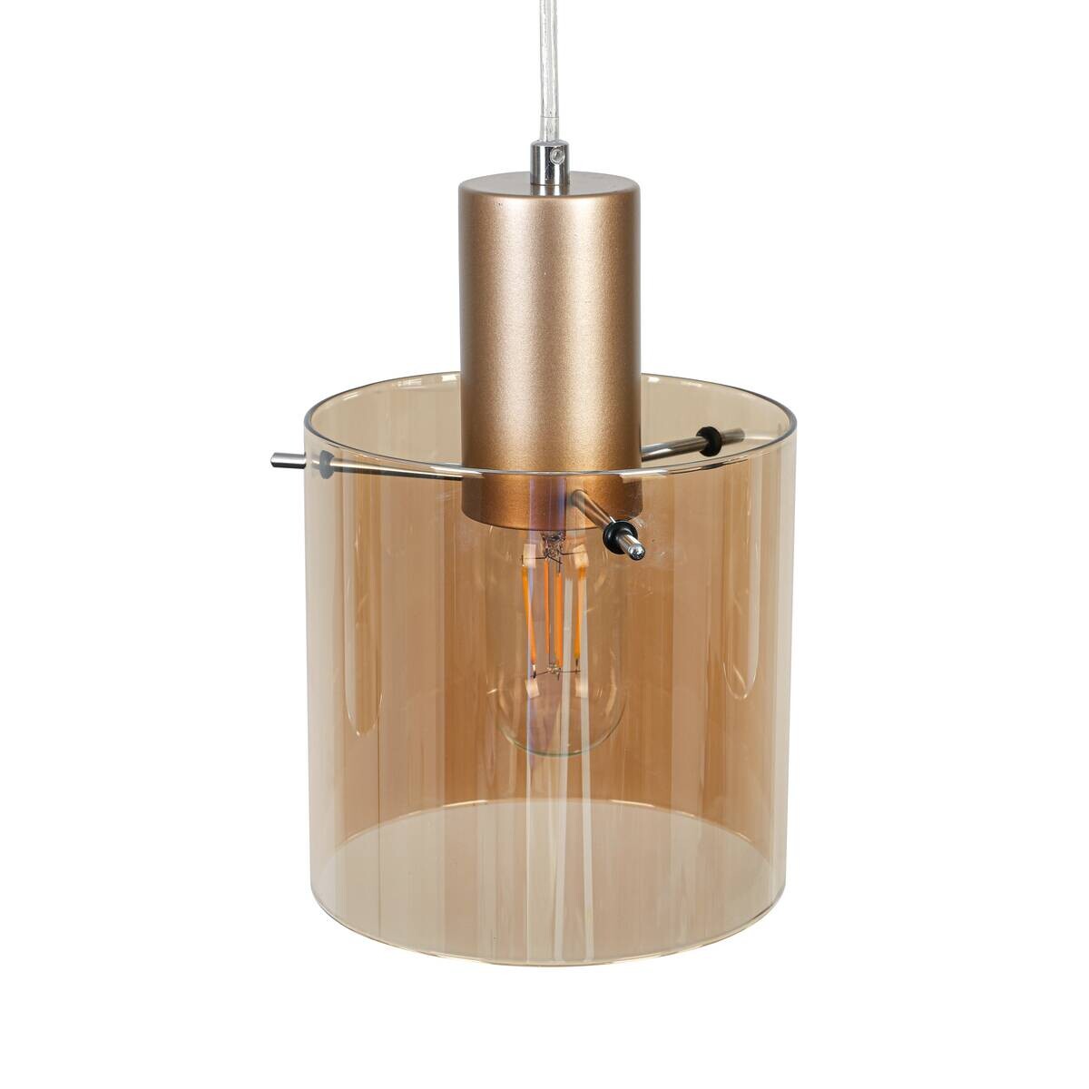 Nolo Pendelleuchte Cappuccino Metall E27 3 Brennstellen