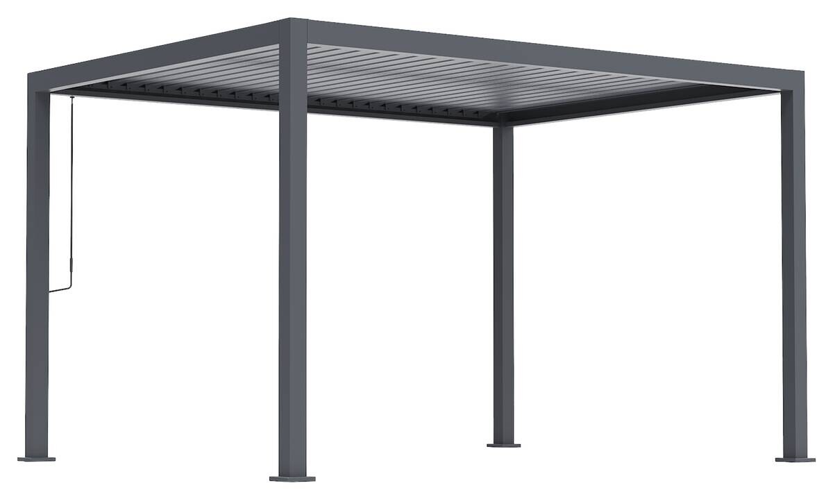 Pergola anthrazit Aluminium B/H/L: ca. 300x254,5x393 cm