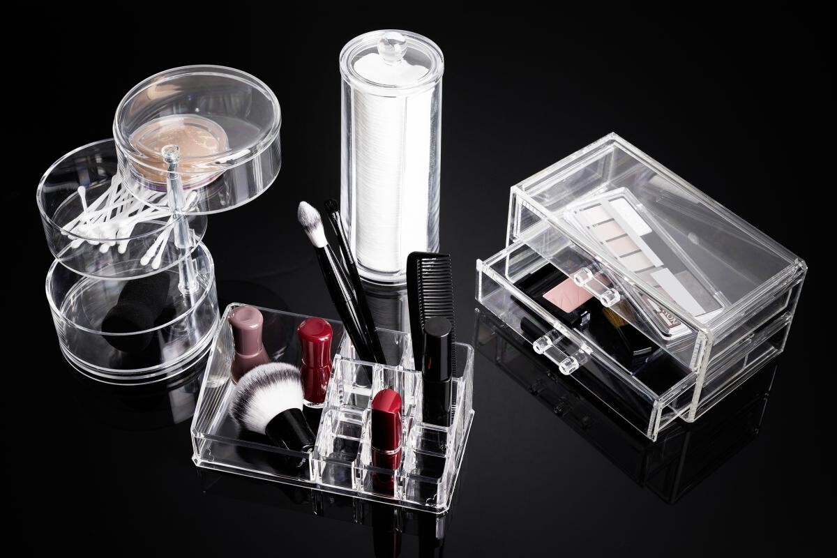 Axentia Organizer transparent Kunststoff B/H/L: ca. 17,3x6,5x9,3 cm