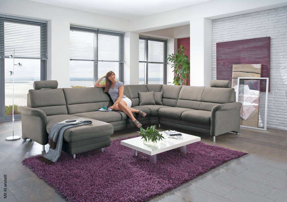 Wohnlandschaft ZE-EM05001 B/T: ca. 165x224 cm