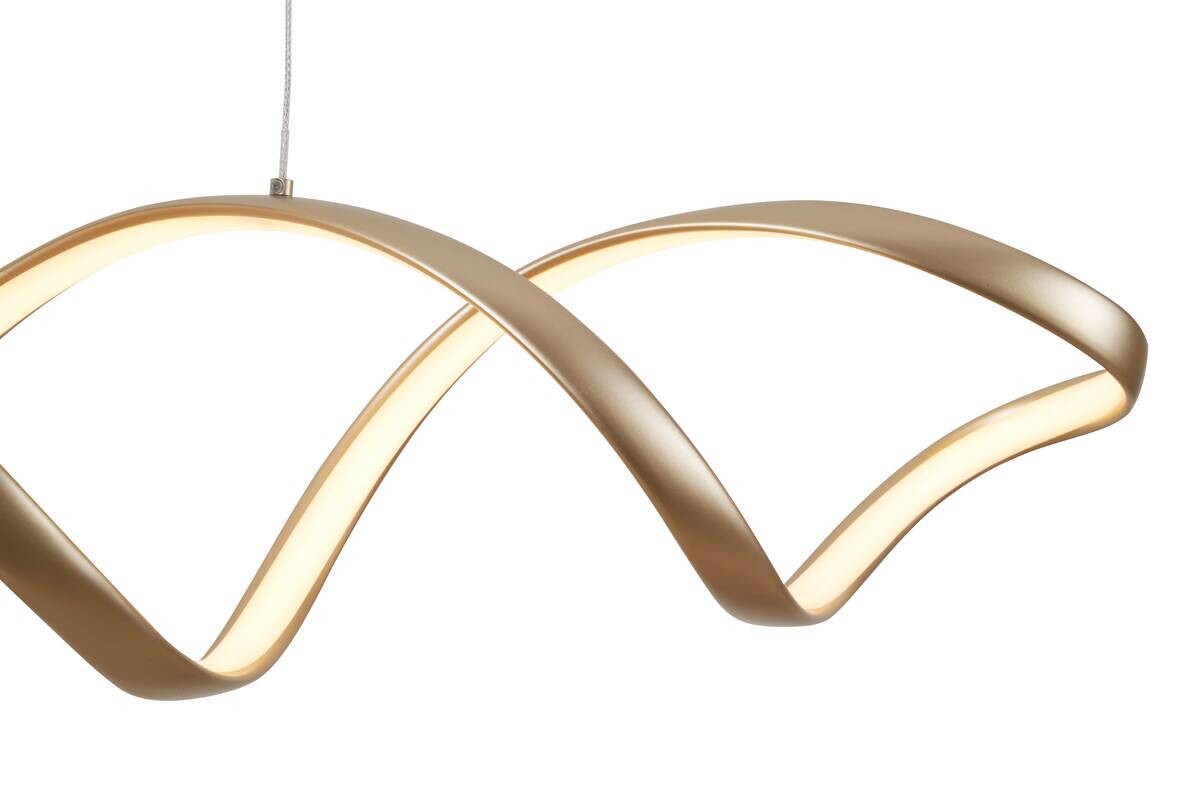 POCOline LED-Pendelleuchte Malte champagner Metall B/H/L: ca. 18x120x107 cm