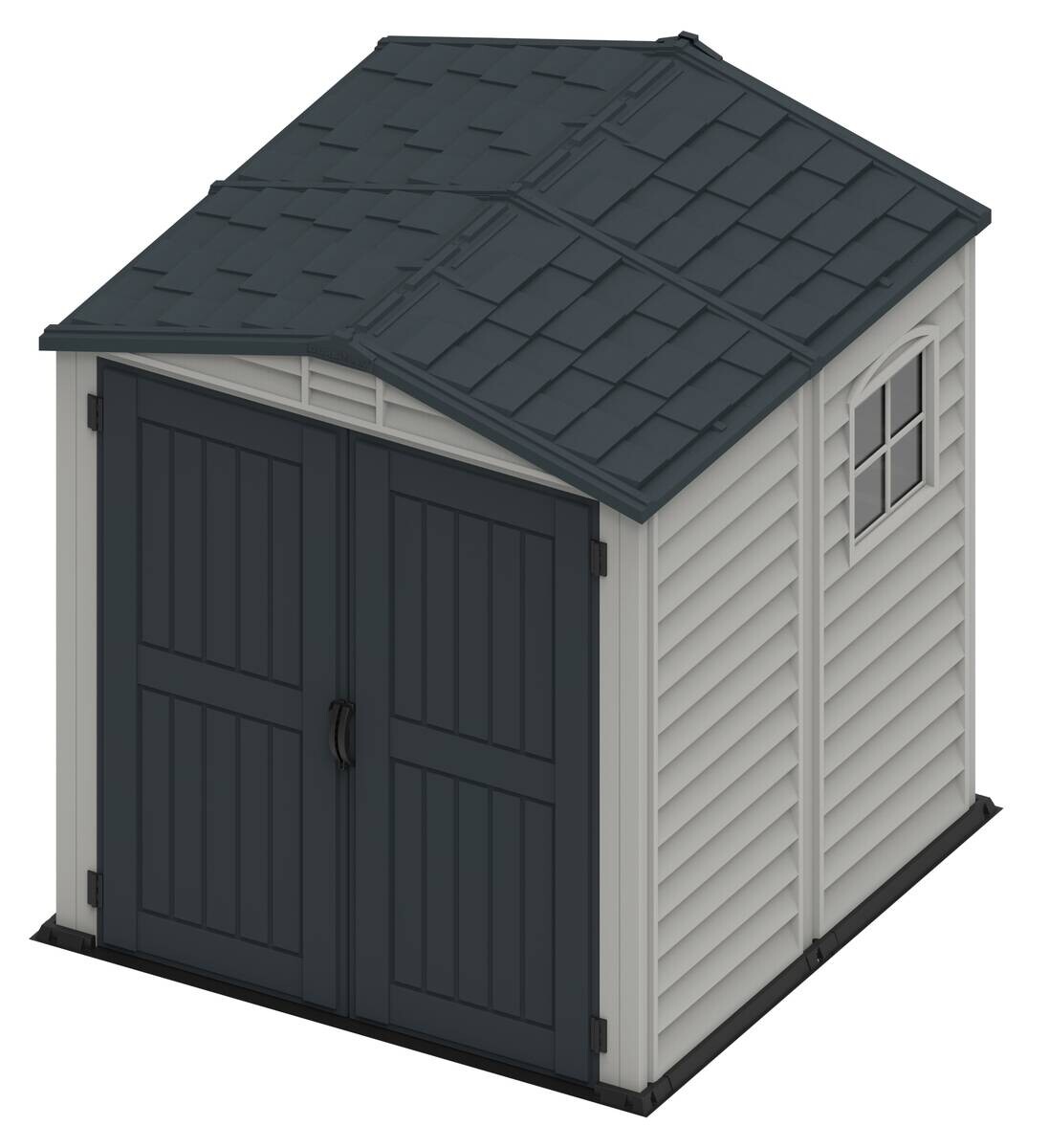 VCM Gerätehaus grau B/H/L: ca. 186x213x190 cm