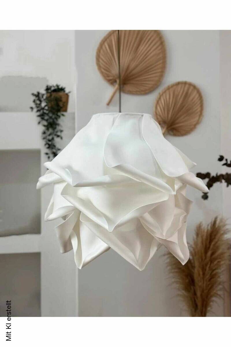 Opviq Pendelleuchte weiß Kunststoff B/H/T/L/D: ca. 58x125x58x58x58 cm E27 1 Brennstellen