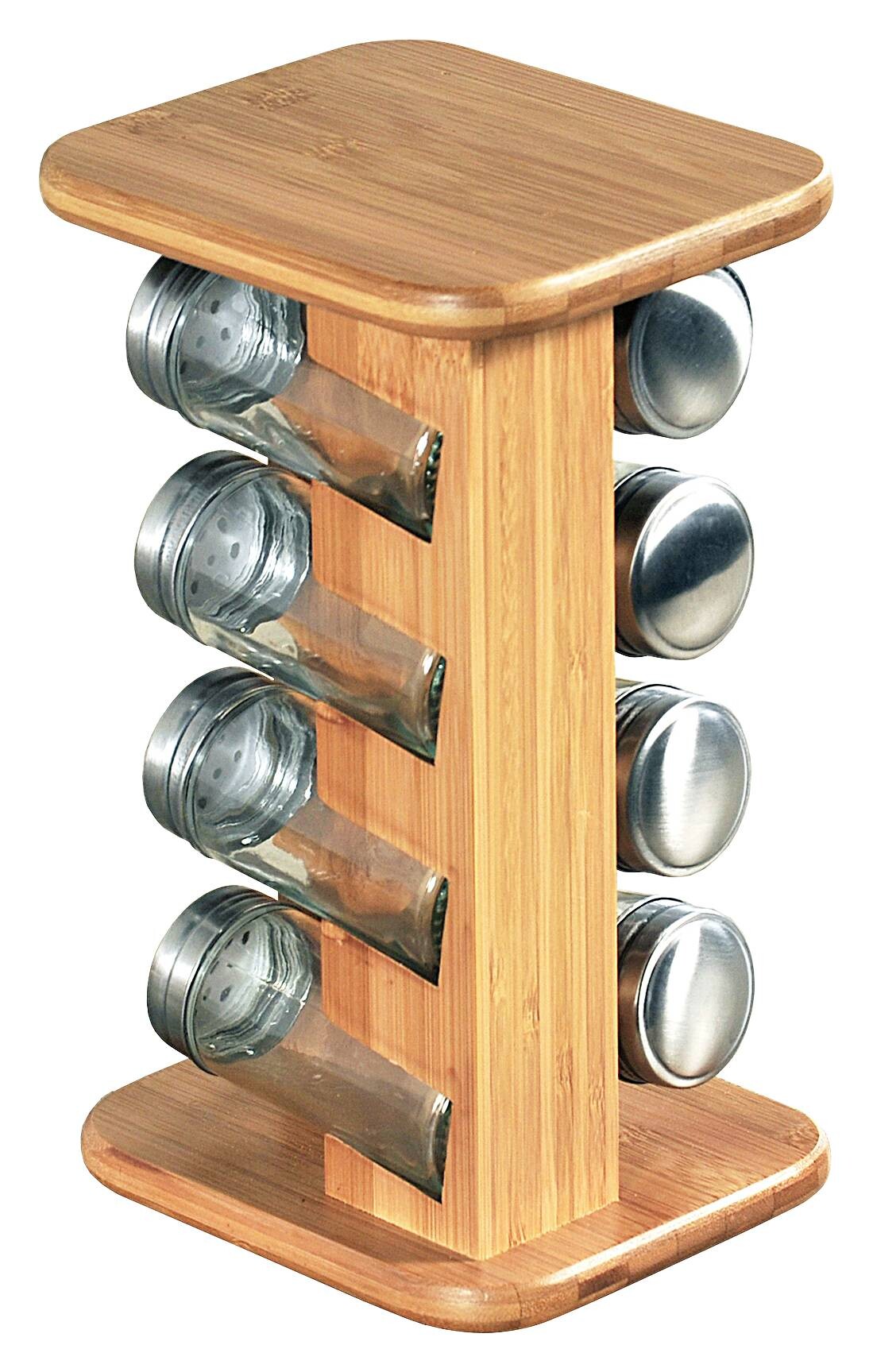 Kesper Gewürzkarussell braun Bambus B/H/T: ca. 15x25,5x13 cm