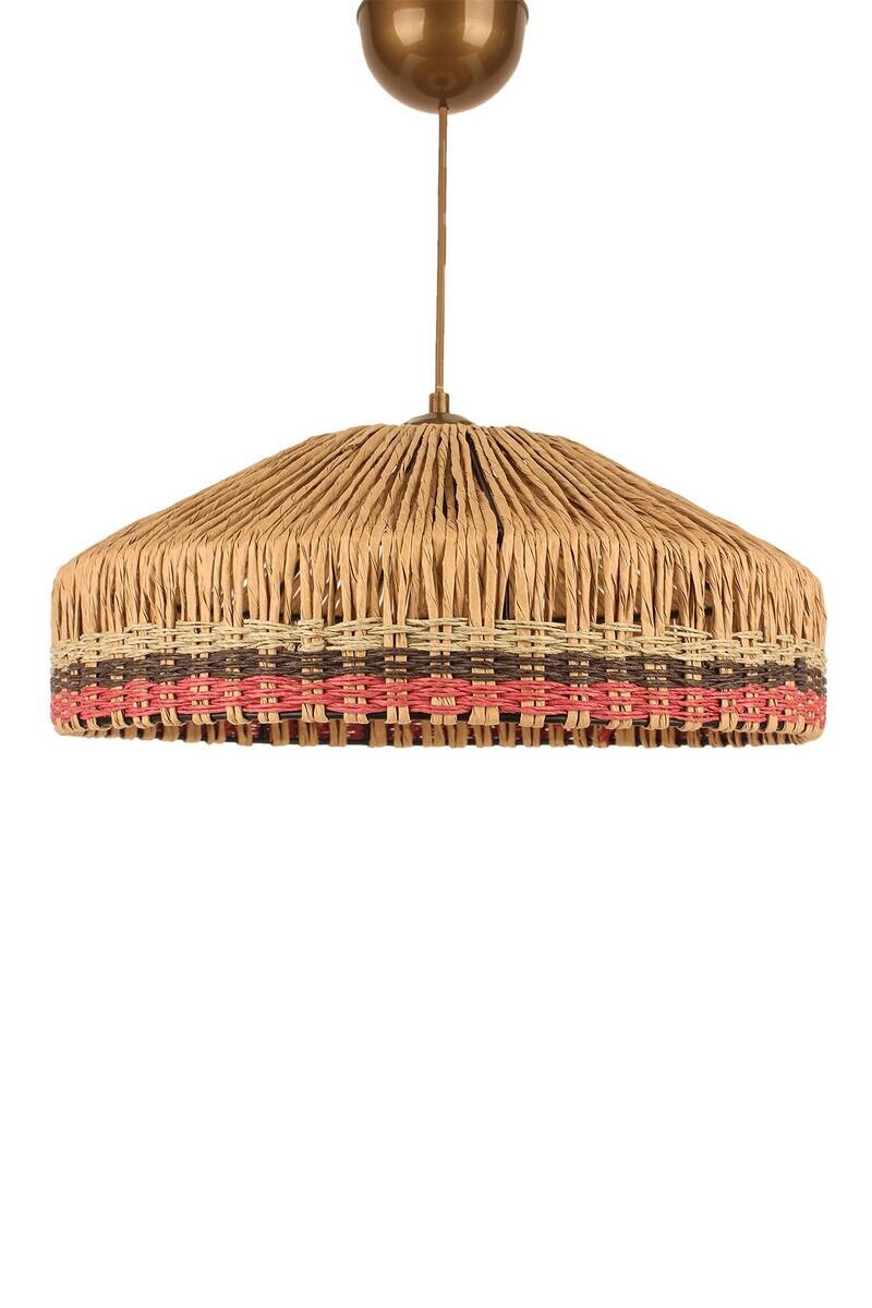 Opviq Pendelleuchte beige Metall B/H/T/L/D: ca. 38x55x38x38x38 cm E27 1 Brennstellen