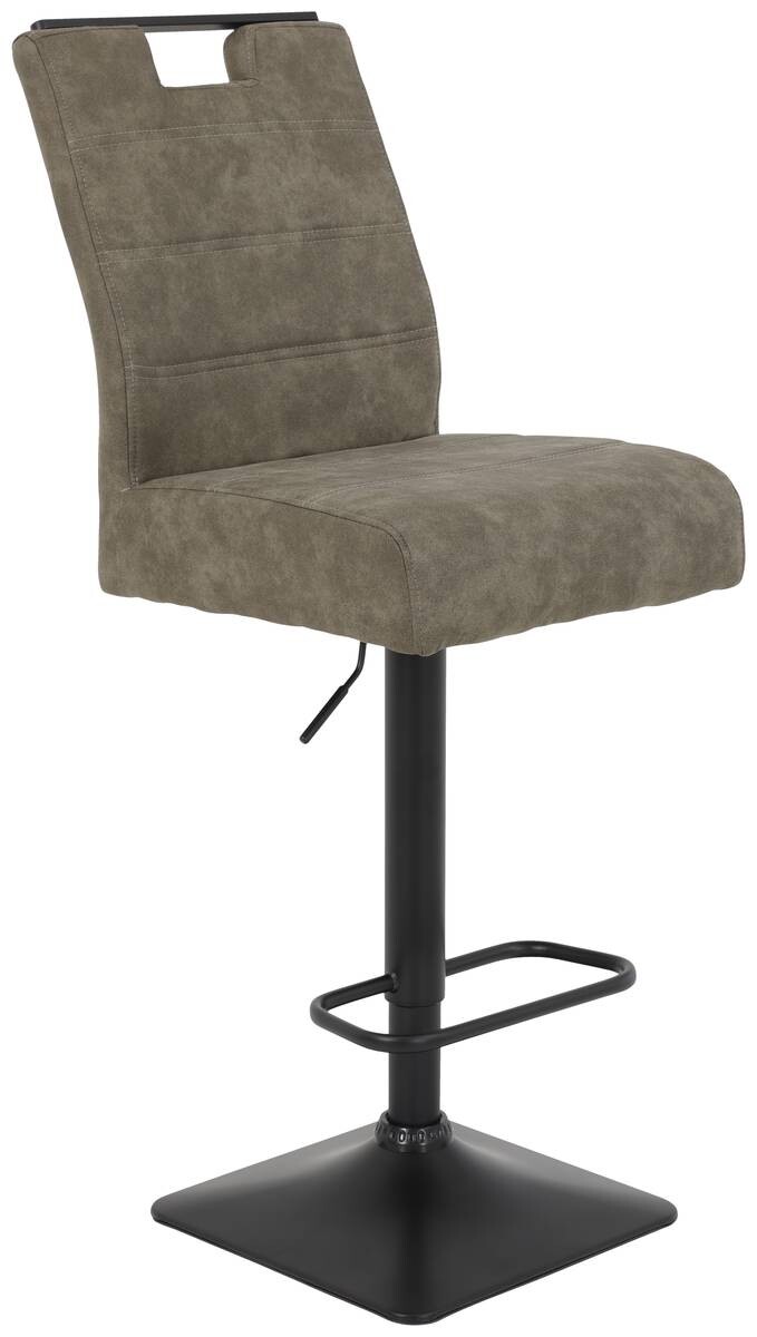 Barhocker Jill schlamm Vintage Microfaser B/H/T: ca. 43x106x57 cm