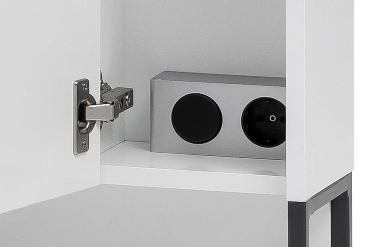 Spiegelschrank Limone weiß B/H/T: ca. 70x66,1x16 cm