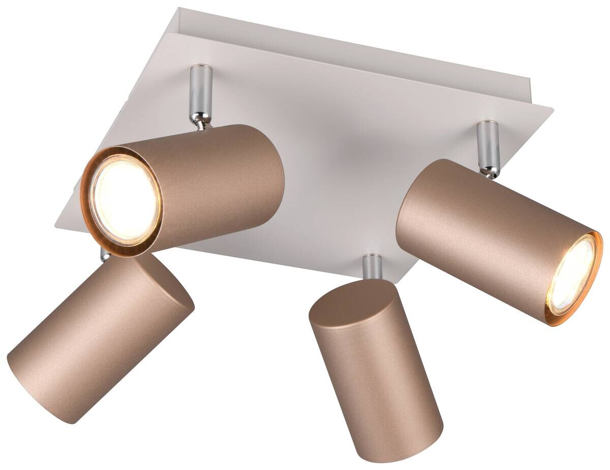 Reality Spots Marley kaffee Metall B/H/L: ca. 24x24x15 cm null 4 Brennstellen