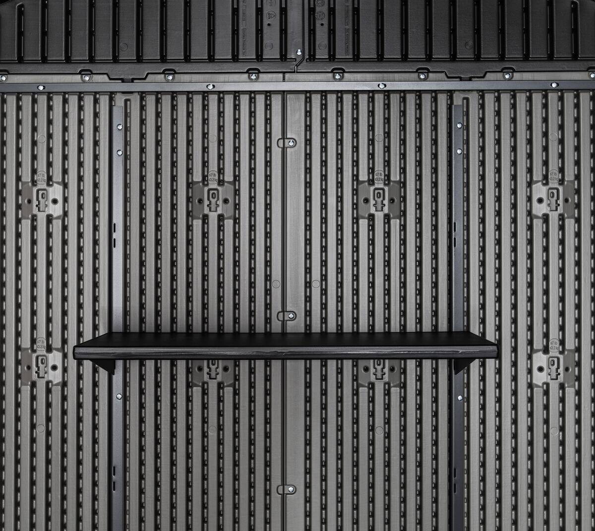 Lifetime Gerätehaus Utah grau B/H/L: ca. 206,2x264,4x426,5 cm