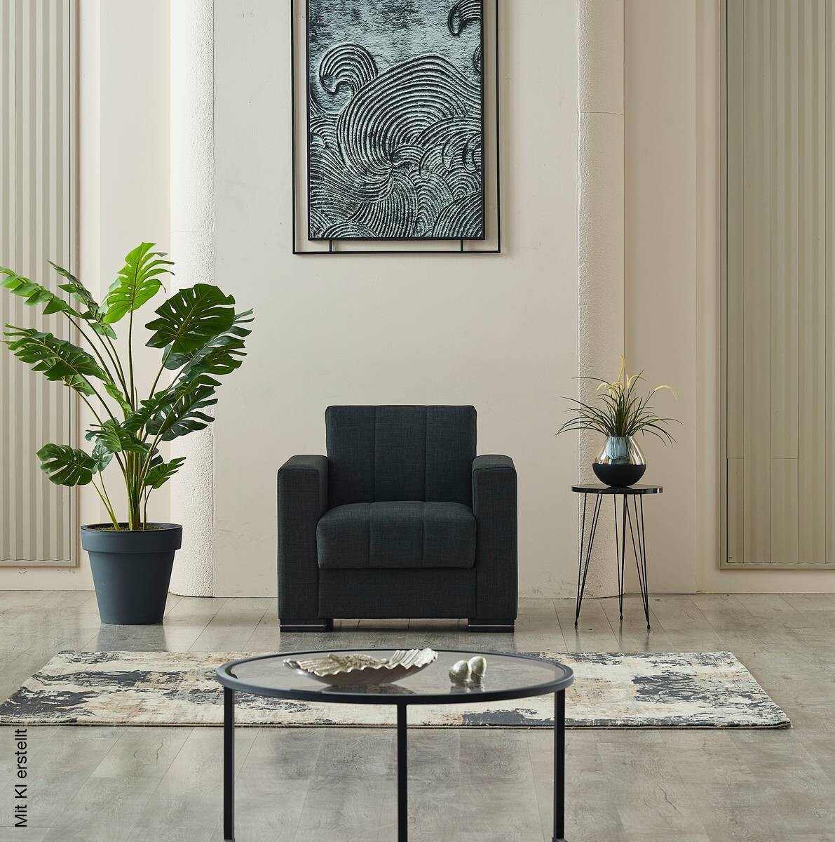 Sofa 3-2-1 Jerry anthrazit Microfaser