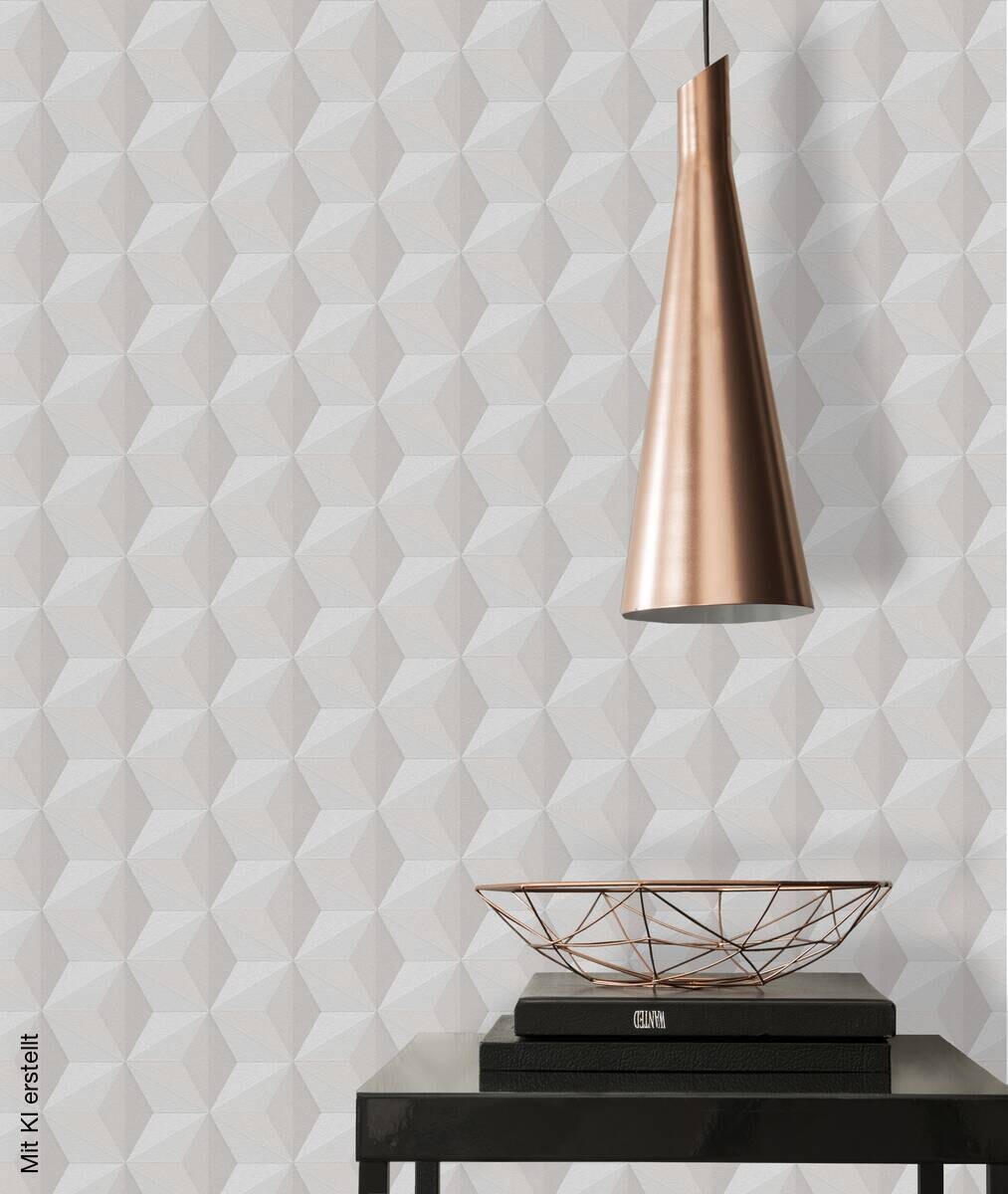 A.S.Creation Vliestapete grau beige B/H/D: ca. 53x1005x8,8 cm