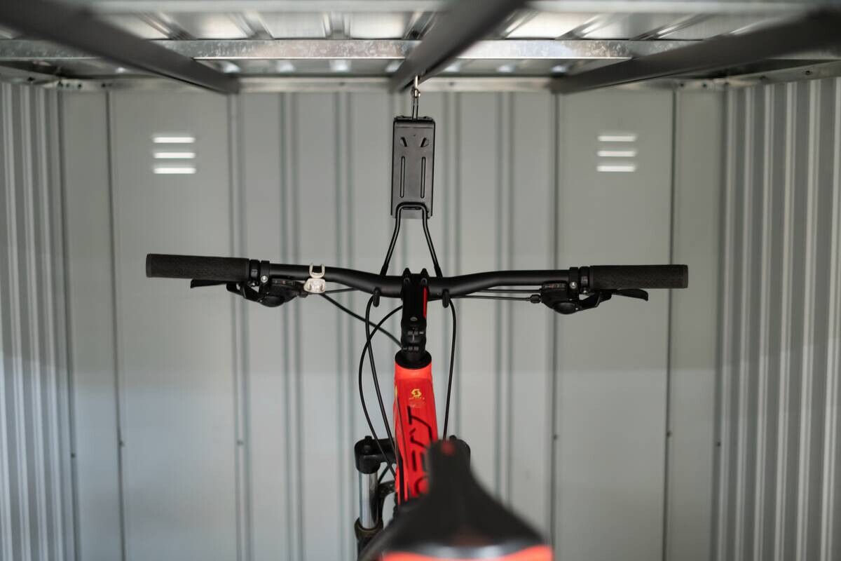 Westmann Fahrradgarage Velos schwarz B/H/L: ca. 133x151x222 cm