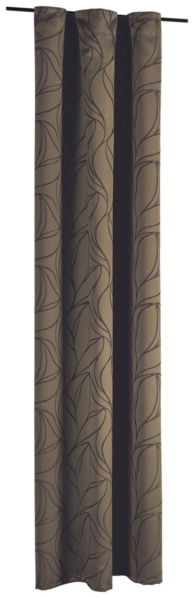 Kombivorhang Monte Carlo taupe 100% Polyester B/L: ca. 140x245 cm