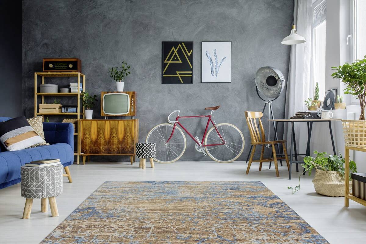 360Living Teppich Blaze blau B/L: ca. 155x230 cm