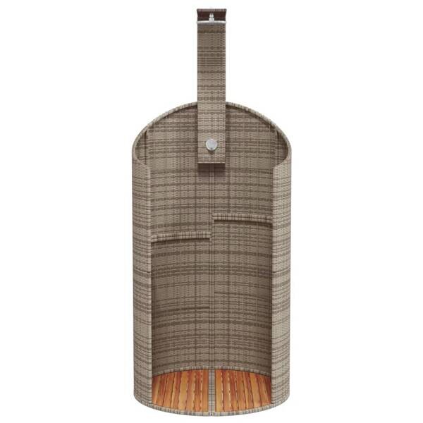 Gartendusche grau B/H/L: ca. 100x241,5x100 cm