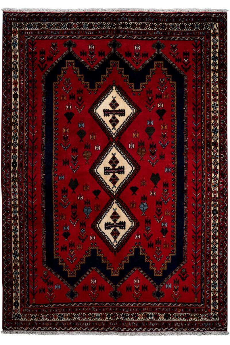 PersaTepp Teppich Afshar rot B/H/L: ca. 163x1x234 cm