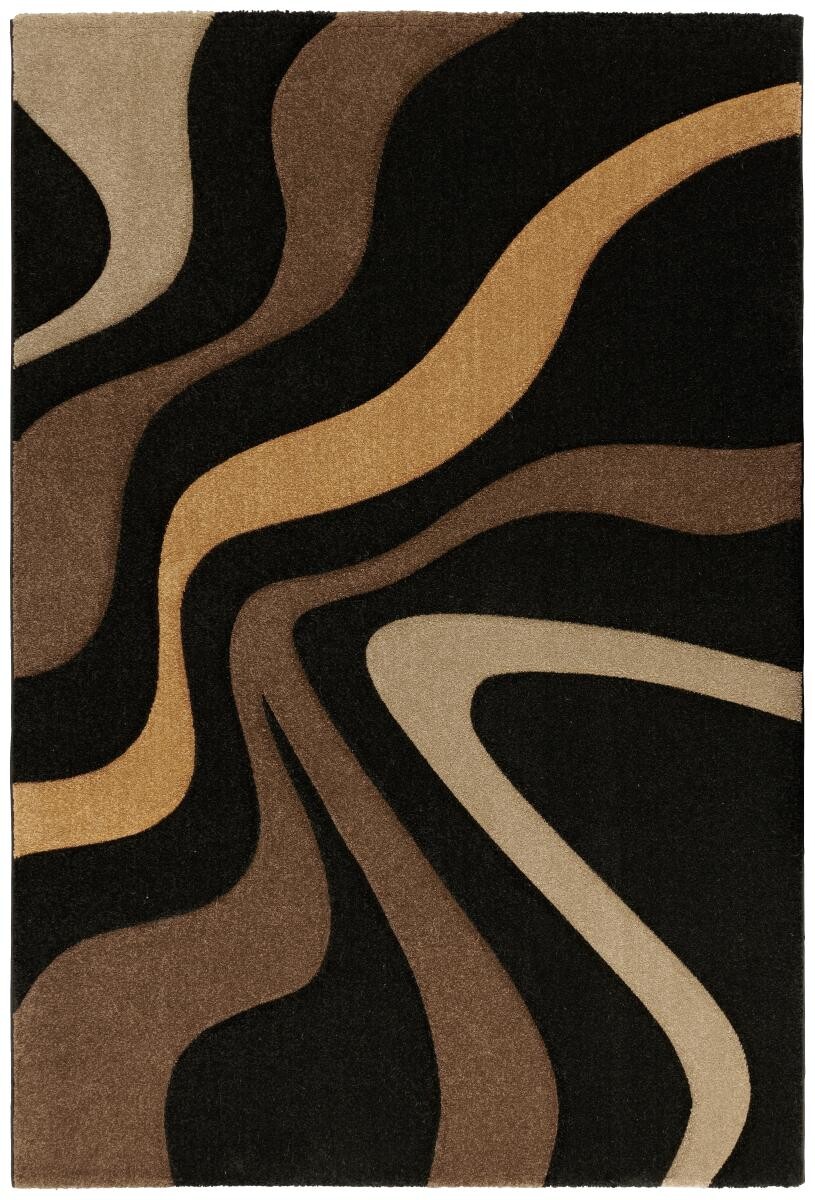Merinos Webteppich Diamond schwarz B/L: ca. 200x290 cm