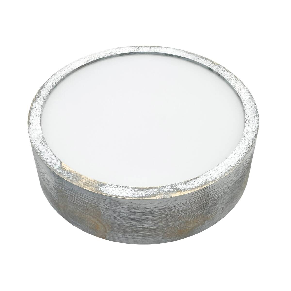 Lamkur Deckenleuchte hellbraun weiß Glas Holz B/H/L: ca. 28,5x12x28,5 cm 1 Brennstellen