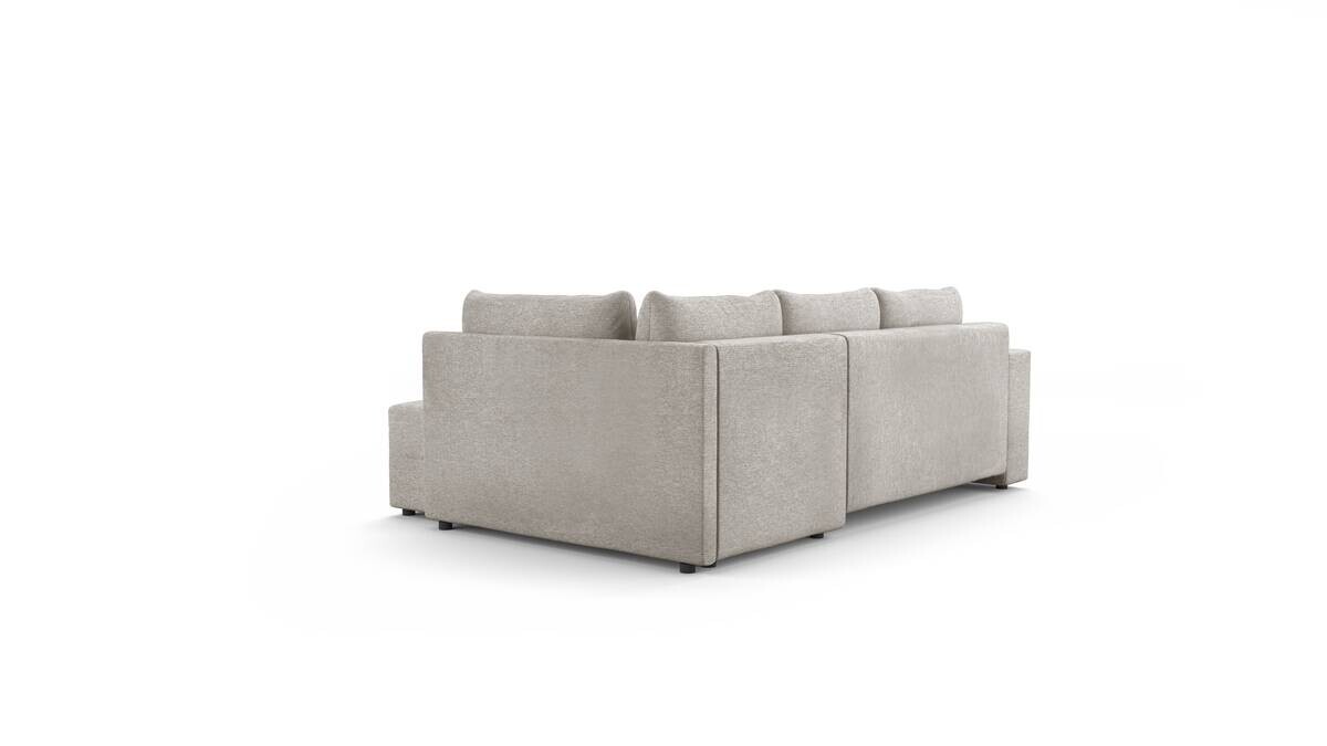 Ecksofa mit Bettfunktion und Bettkasten stone Flachgewebe B/T: ca. 238x167 cm