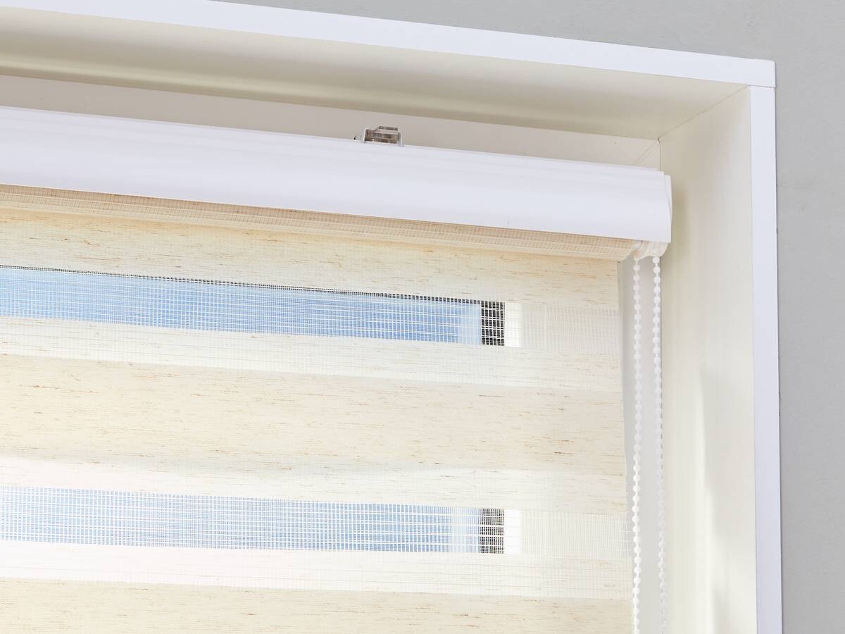 POCOline Doppelrollo mit Blende Easy-Fix natur B/L: ca. 90x160 cm