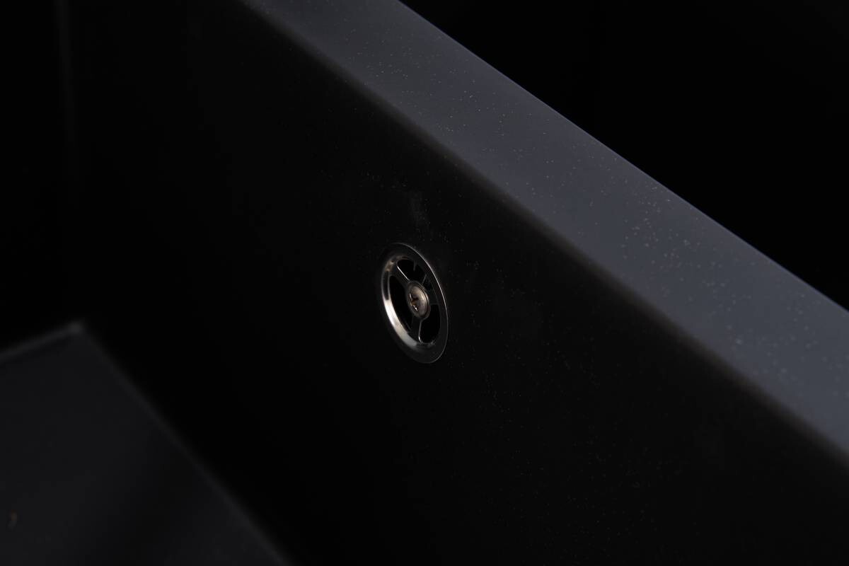 Respekta Einbauspüle Houston 100 x 50 S schwarz Mineralite B/H/T: ca. 100x21x50 cm