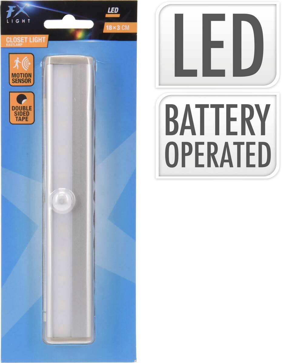 LED-Lichtleiste silber Aluminium B/L: ca. 3x18,5 cm