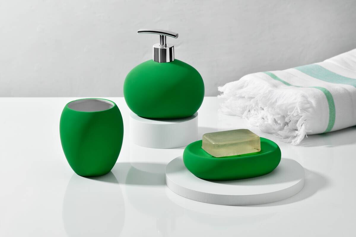 BENETTON Bad-Set Rainbow grün Keramik