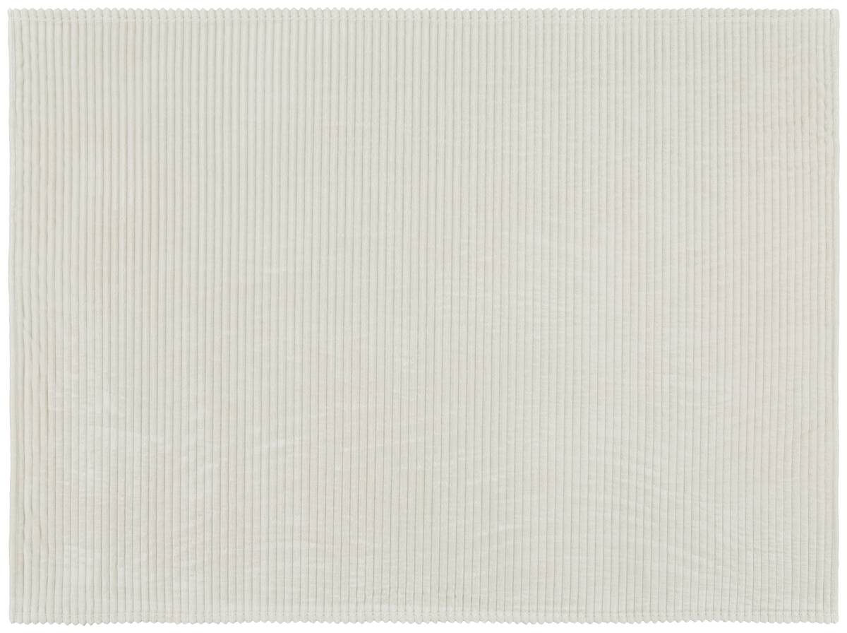 POCOline Flanelldecke offwhite 100% Polyester B/L: ca. 140x180 cm