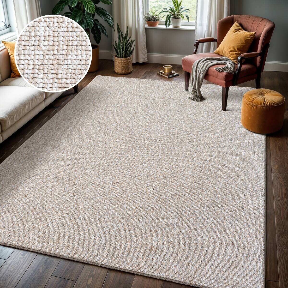 Sanat Teppich LORA PLUS beige B/L: ca. 200x290 cm