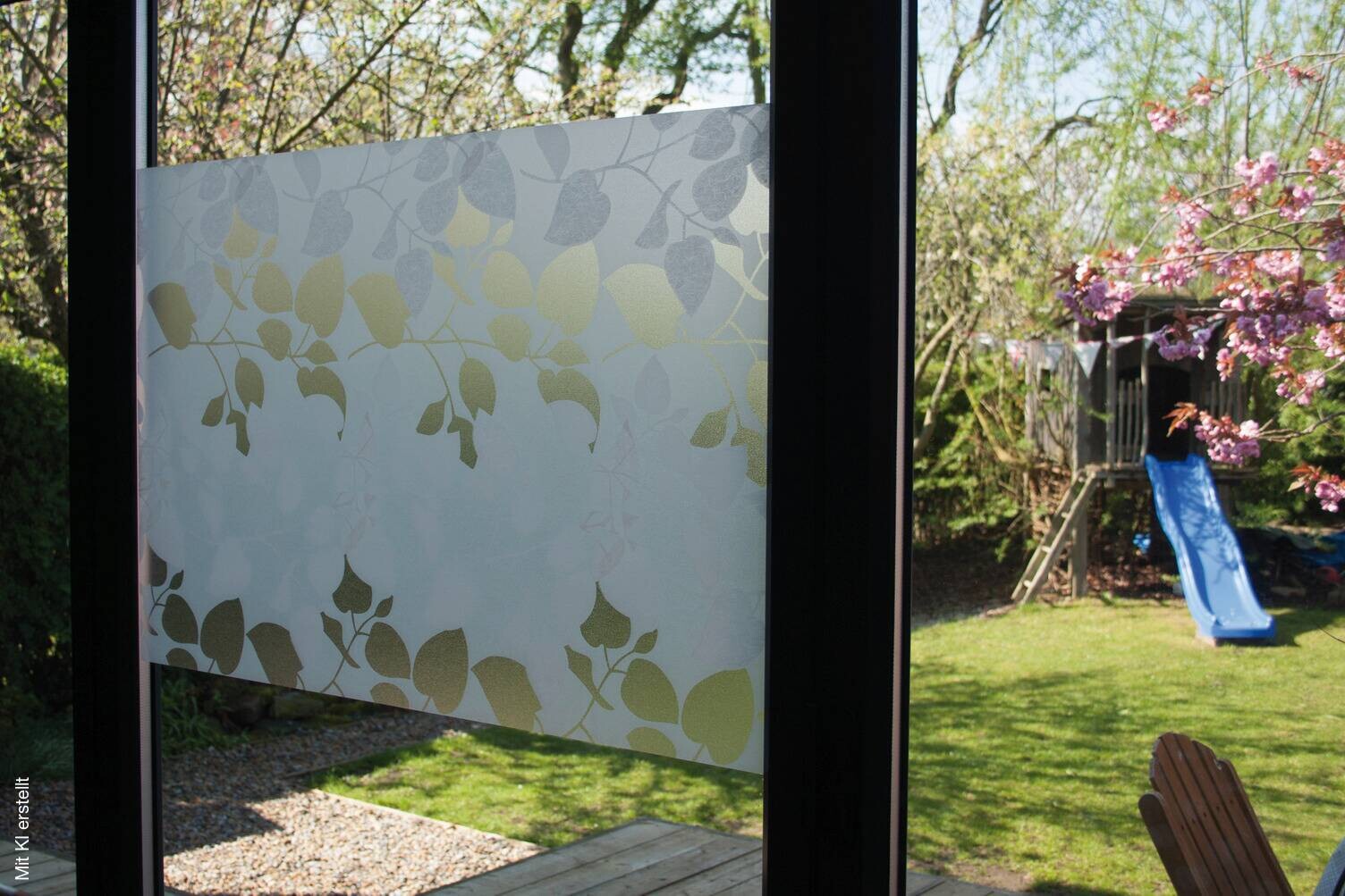 d-c-fix Fensterfolie Blätter transparent B/L: ca. 67,5x150 cm