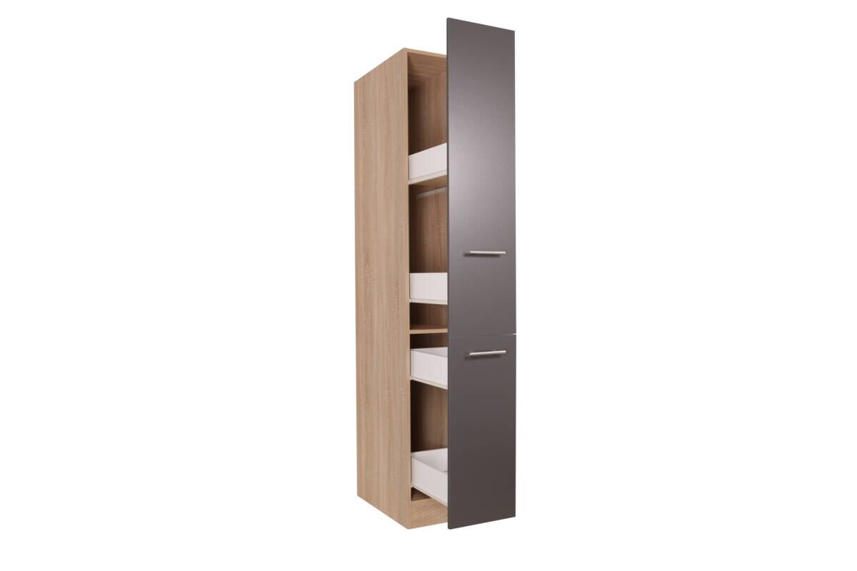 Apothekerschrank Merle grau B/H/T: ca. 30x200x60 cm