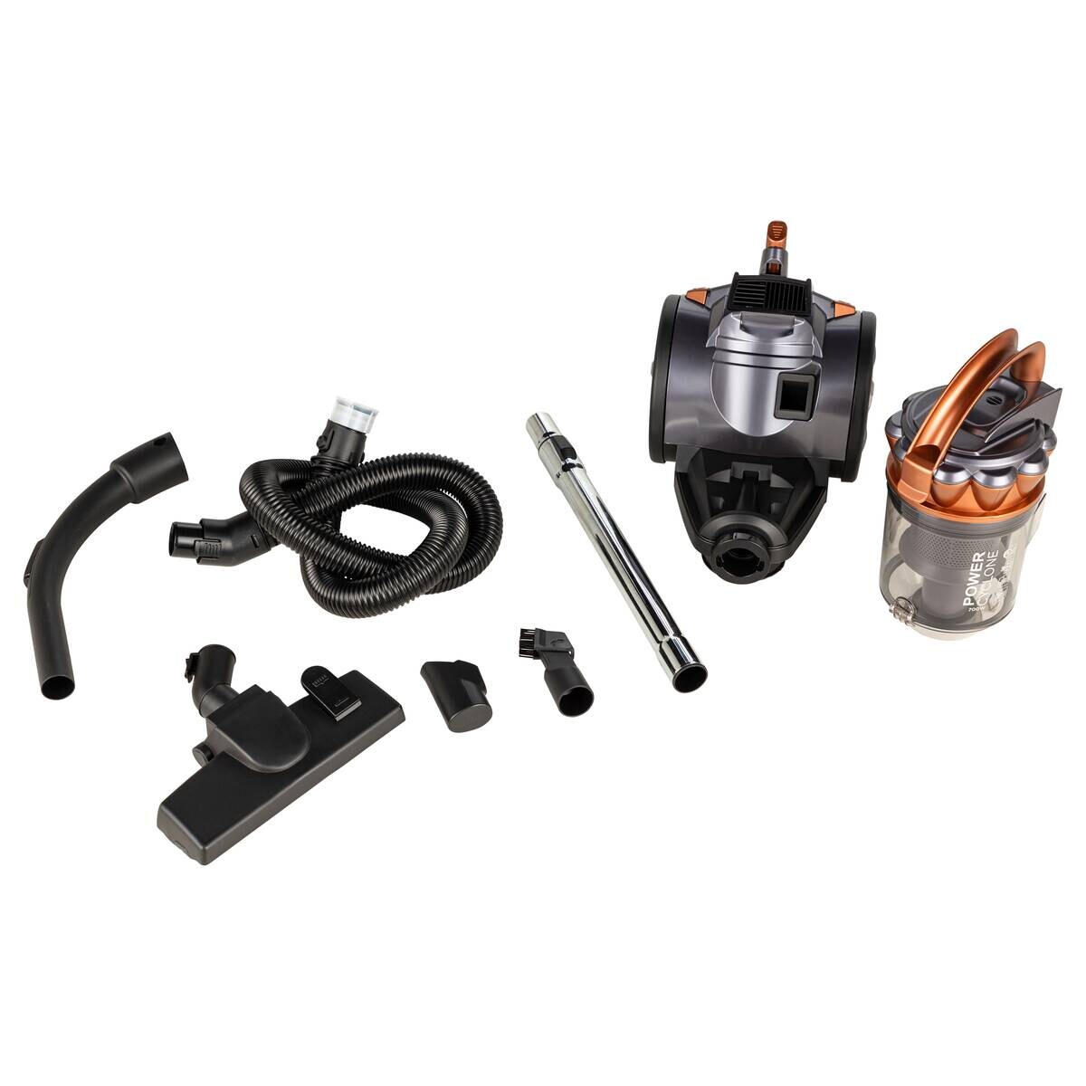 POCOline Bodenstaubsauger Kupfer grau Kunststoff Metall B/H/L: ca. 25x33,7x36,2 cm