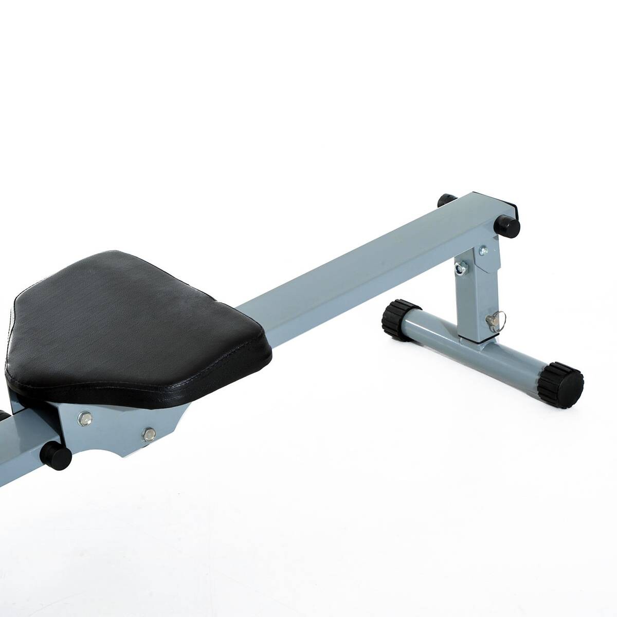 HOMCOM Ruderzugmaschine grauschwarz Stahl B/H/L: ca. 67,5x67x130 cm