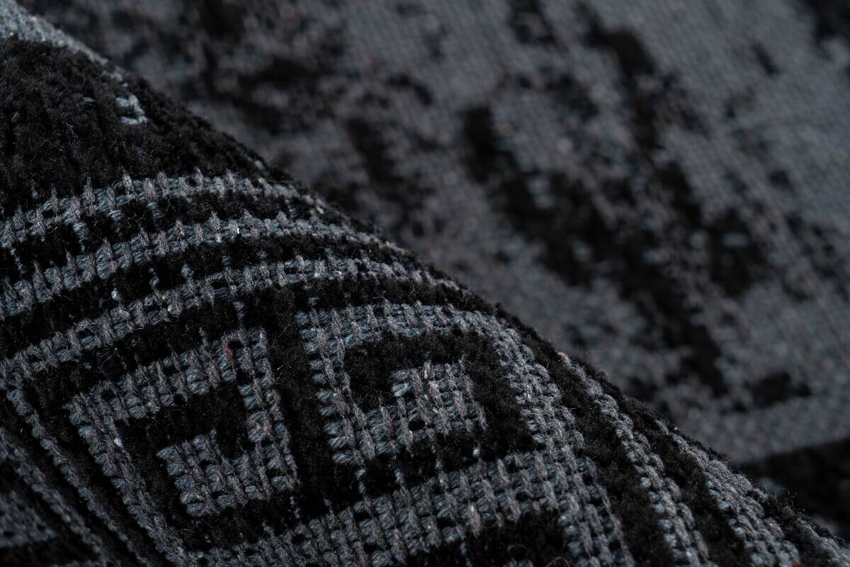 Kayoom Flachflorteppich Kalea 325 schwarz B/H/L: ca. 80x0,8x150 cm