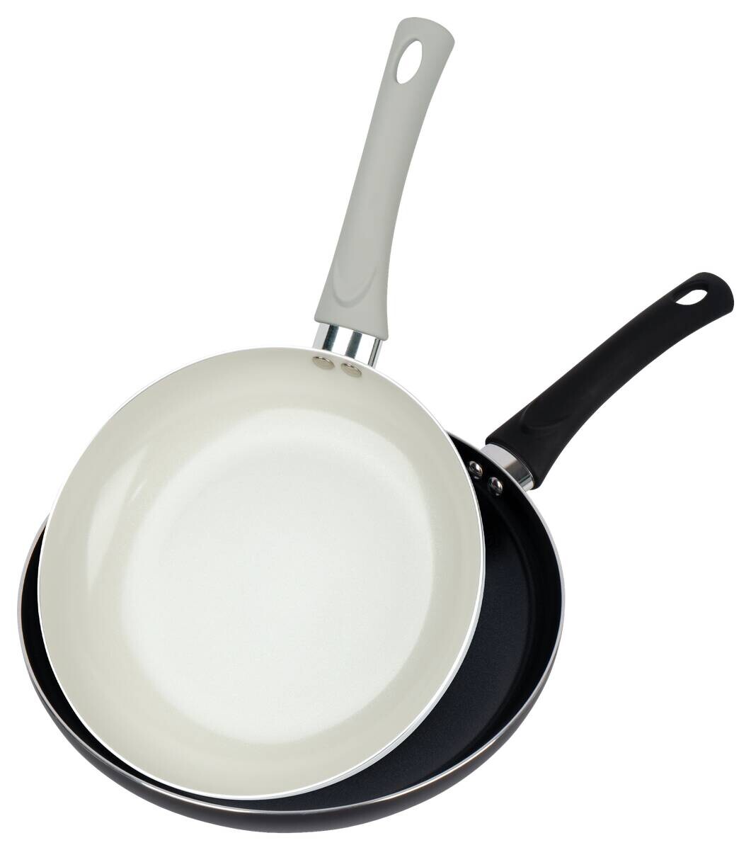 Pfannenset schwarz Aluminium 2 tlg.