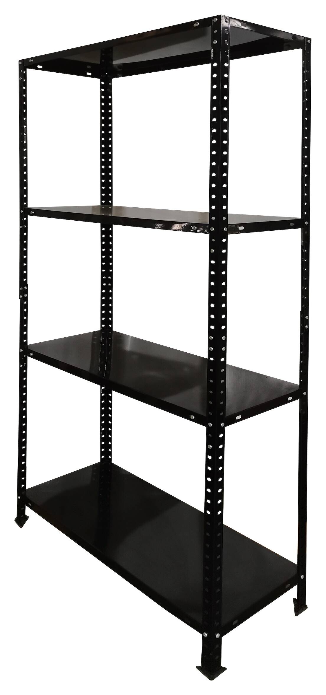 Schwerlaststeckregal schwarz B/H/T: ca. 75x150x40 cm