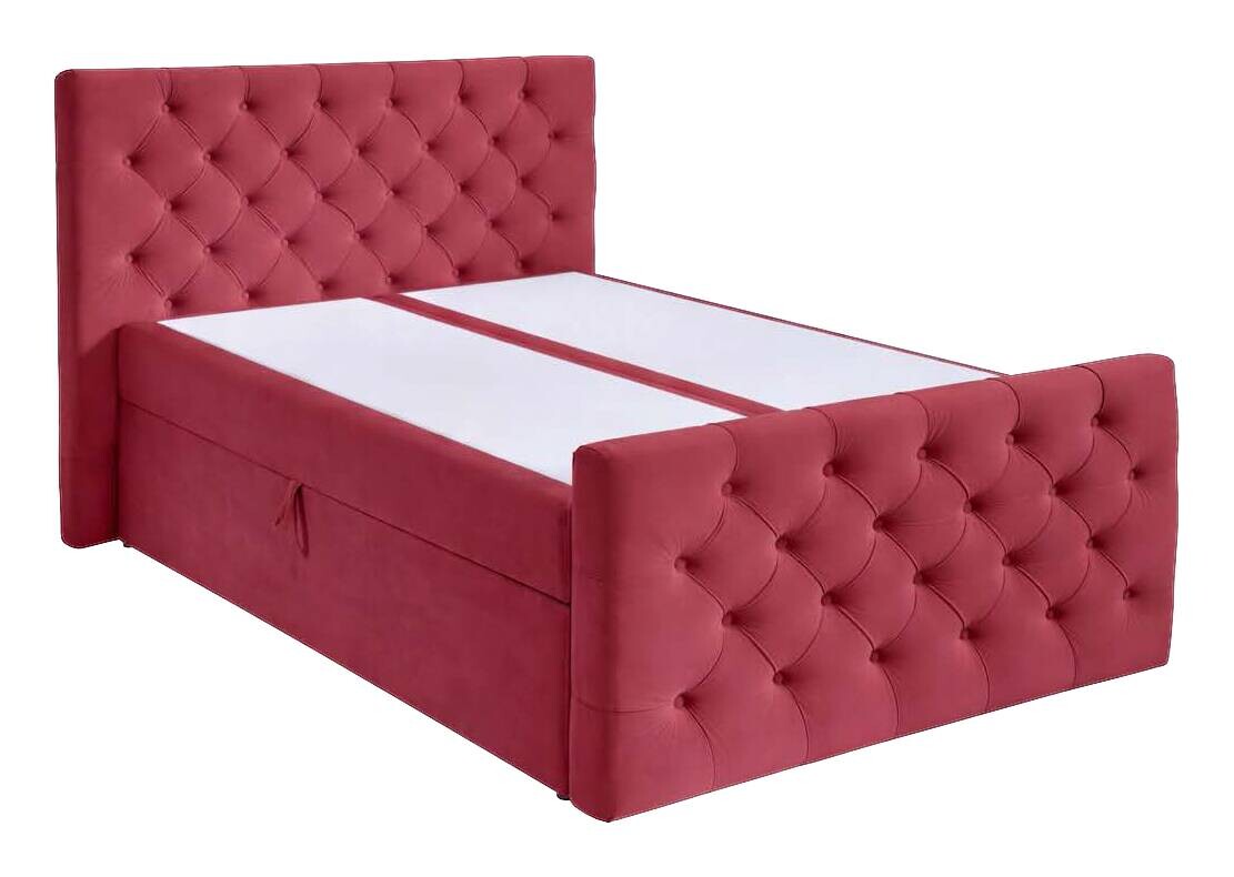 Boxbett Glow burgund Liegefläche B/L: ca. 140x200 cm