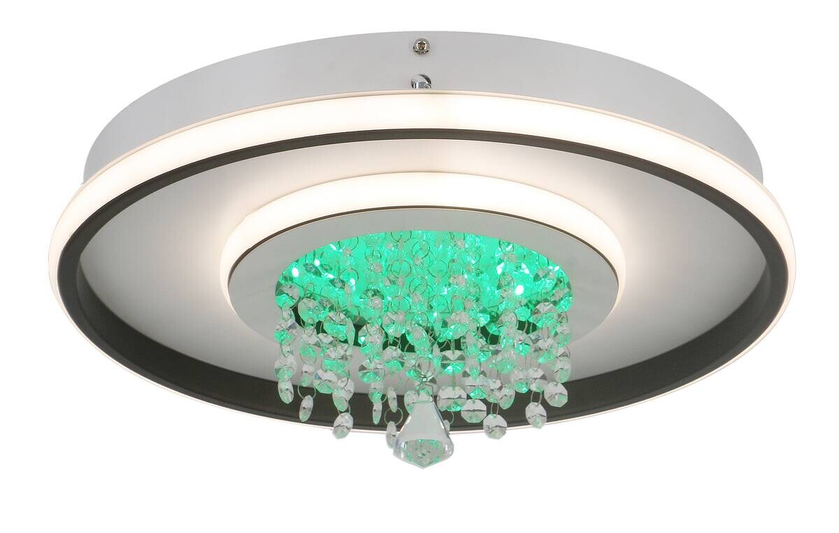 POCOline LED-Deckenleuchte Anna schwarz Metall Kunststoff B/H/L: ca. 40x16x40 cm