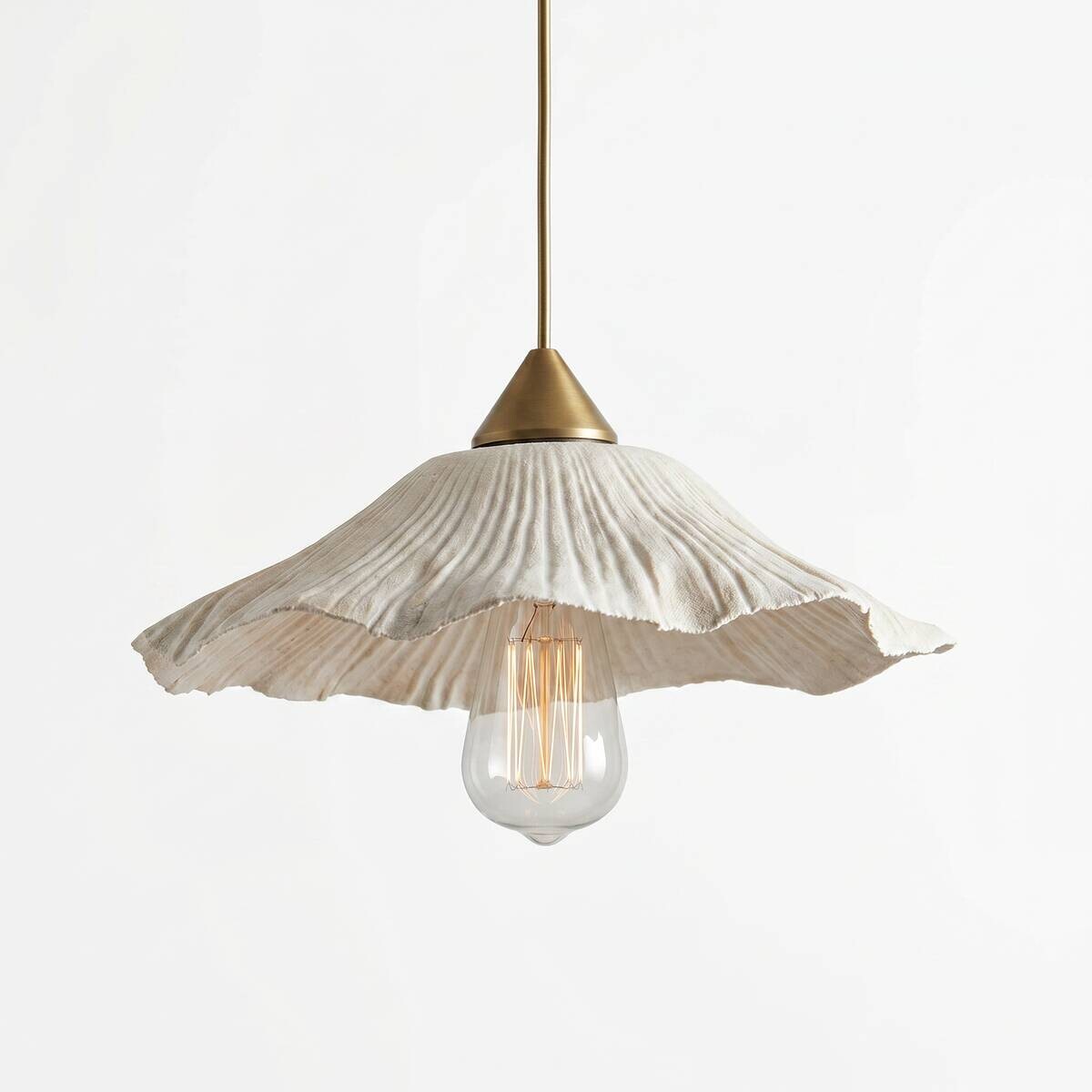 Opviq Pendelleuchte weiß Kunststoff B/H/T/L/D: ca. 38x75x38x38x38 cm E27 1 Brennstellen