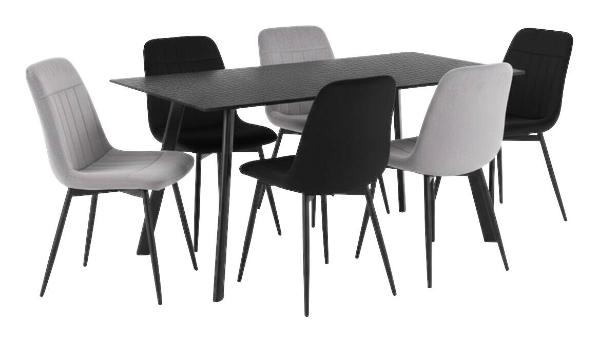 Esstisch Petra schwarz B/H/T: ca. 140x75x80 cm