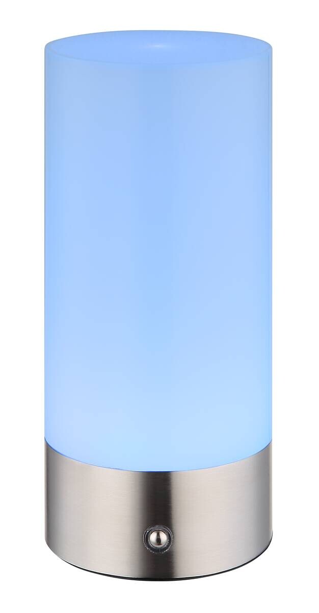 GLOBO LED-Ticshleuchte Lex nickel matt Metall H/D: ca. 19x8,8 cm