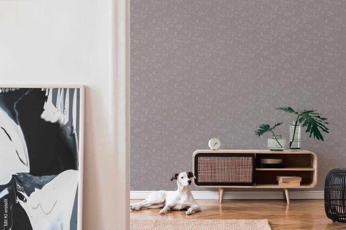 A.S.Creation Vliestapete Attractive 2 Floral grau B/L: ca. 53x1005 cm
