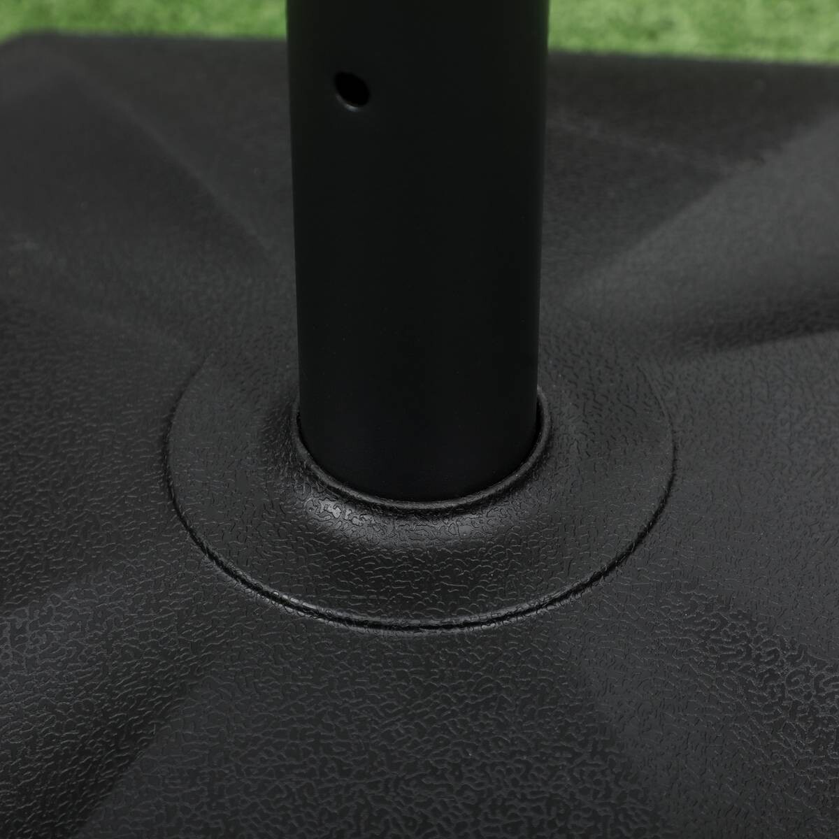 Outsunny Sonnenschirmständer schwarz Polyethylen B/H/L: ca. 46x39x46 cm