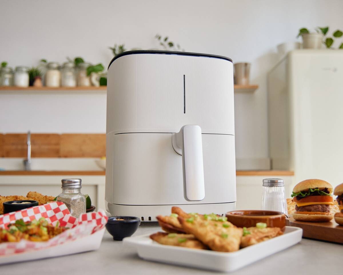 MASTERPRO Heißluftfritteuse BGMP-9308 I-Rocket500 weiß Kunststoff B/H/T: ca. 38x60x40 cm ca. 5 l